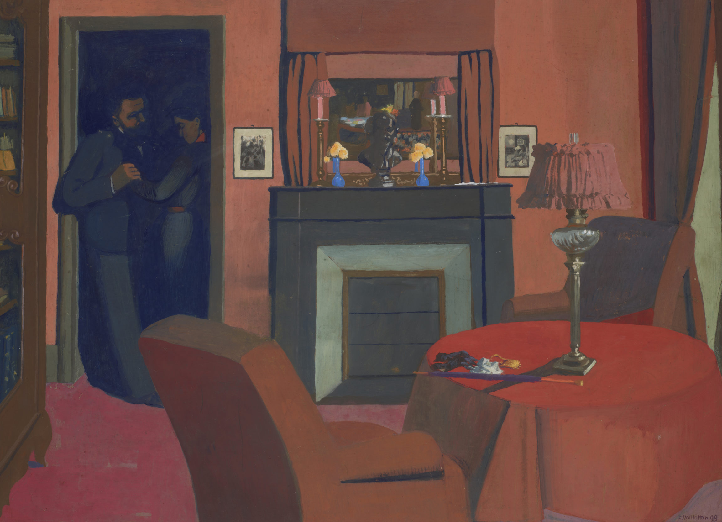 Félix Vallotton, La chambre rouge (The Red Room), 1898