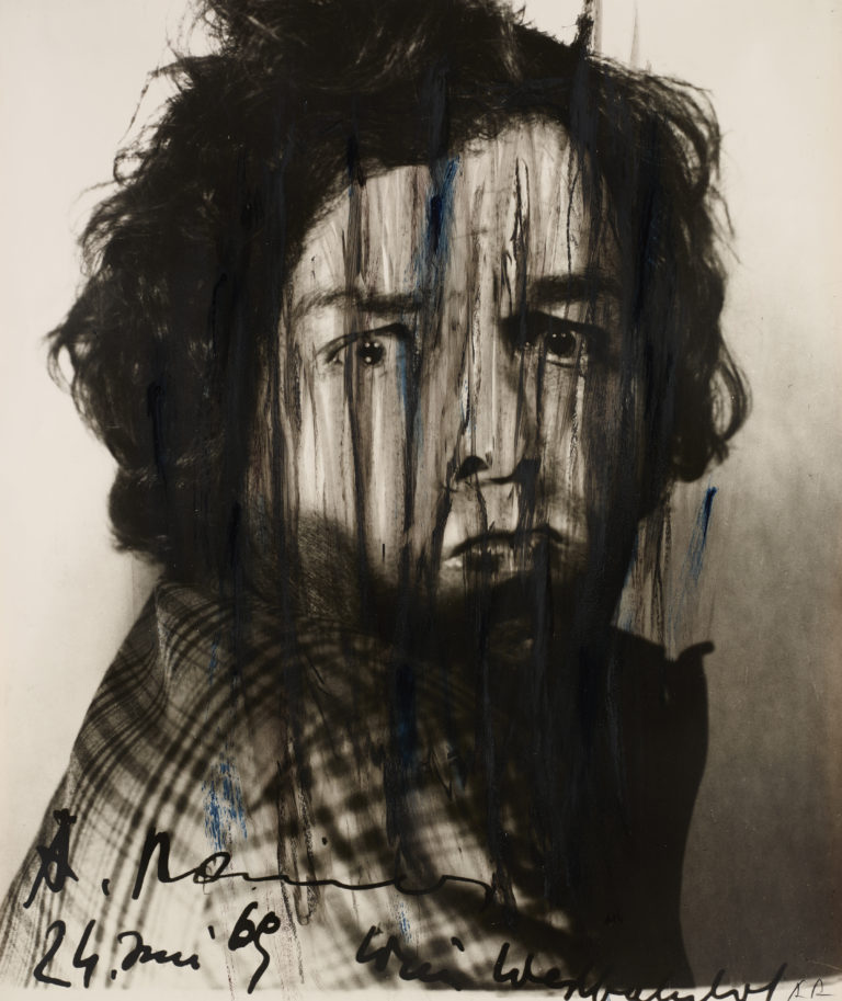 Arnulf Rainer, Ohne Titel (de la série Face Farces), 1969