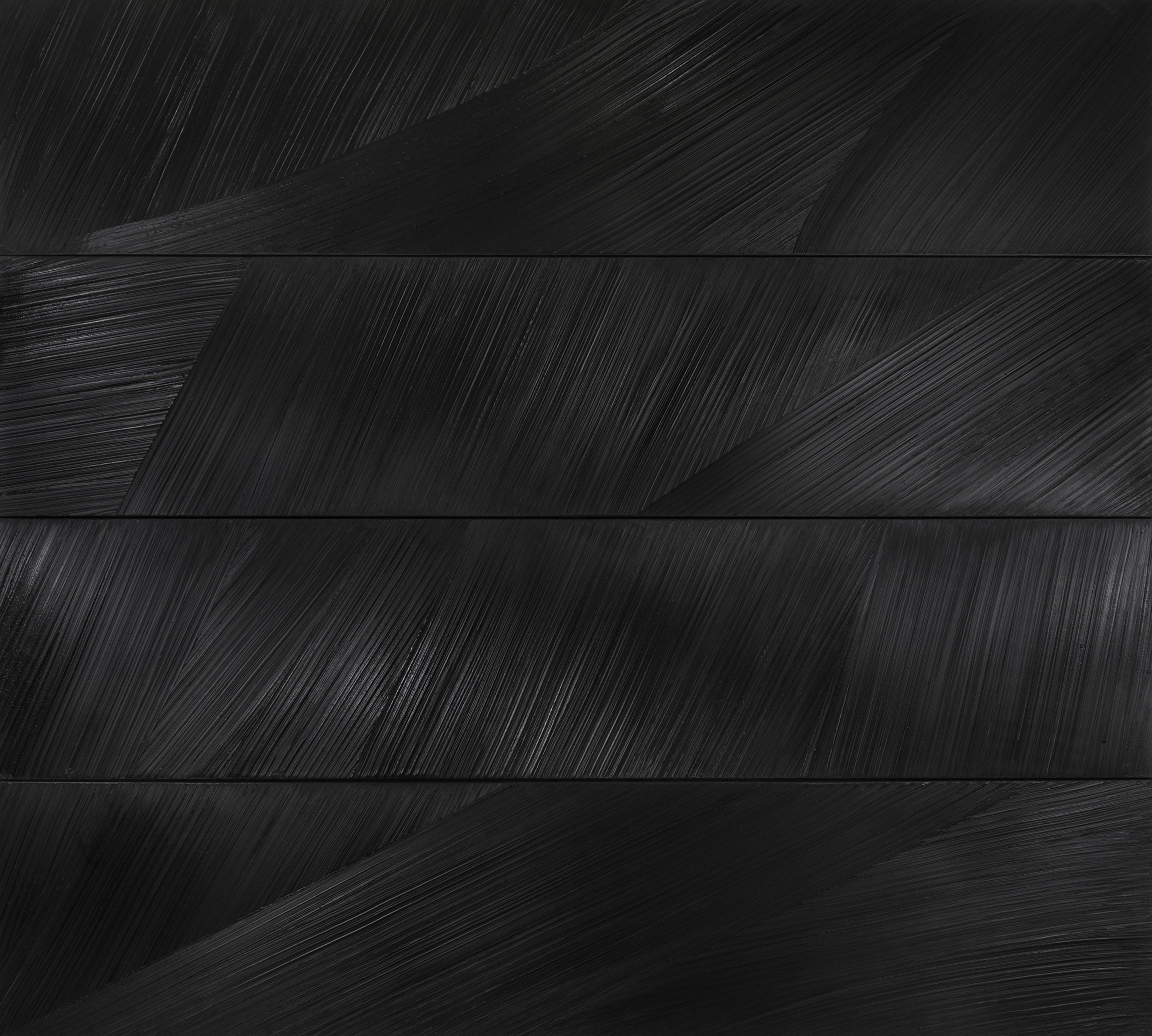 Pierre Soulages, Peinture 324 x 362 cm (Polyptyque J)<br>(Painting 324 x 362 cm [Polyptych J]), 1987