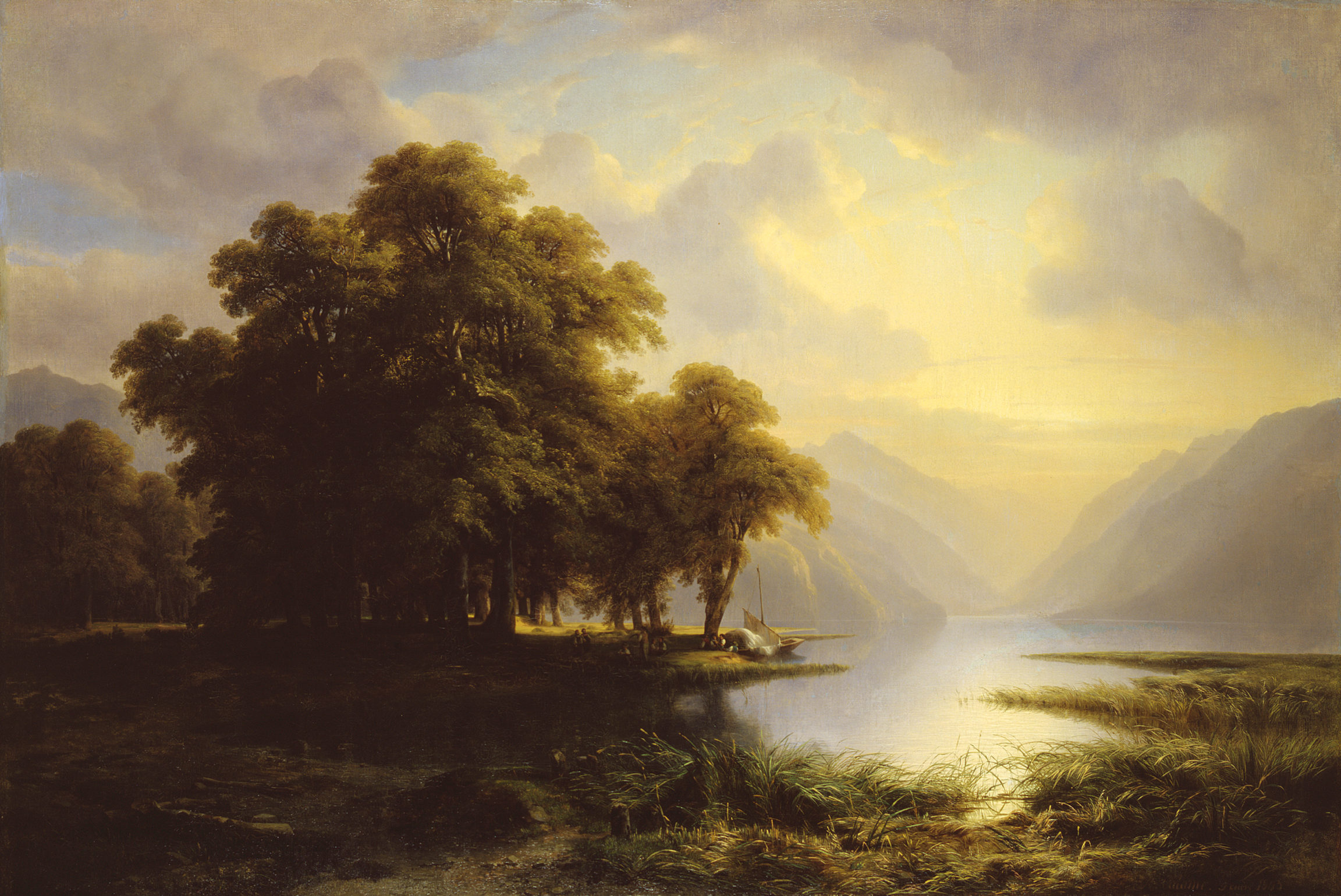 Alexandre Calame, Le lac de Brienz, 1843