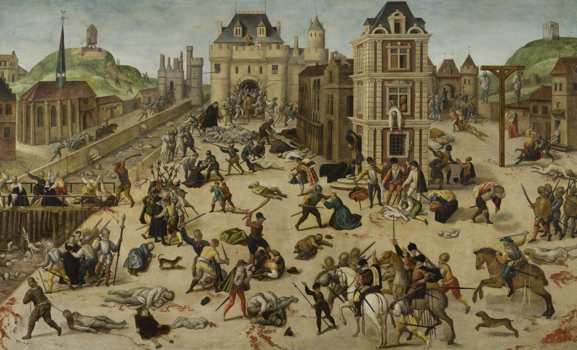 François Dubois, Le massacre de la Saint-Barthélemy<br>(The Saint Bartholomew’s Day Massacre), vers 1572-1584