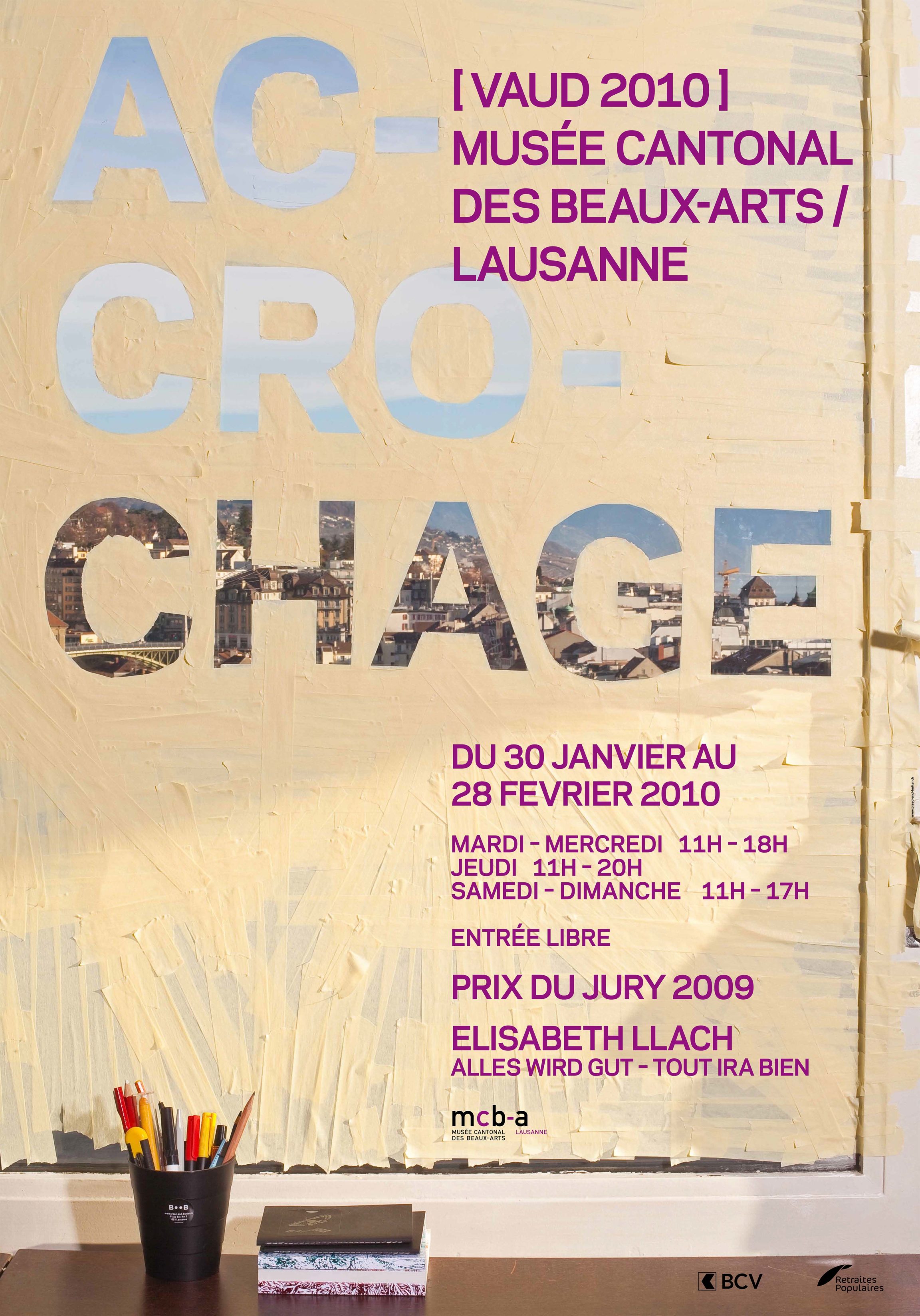 Accrochage [Vaud 2010] & <br> Elisabeth Llach, Prix du Jury 2009