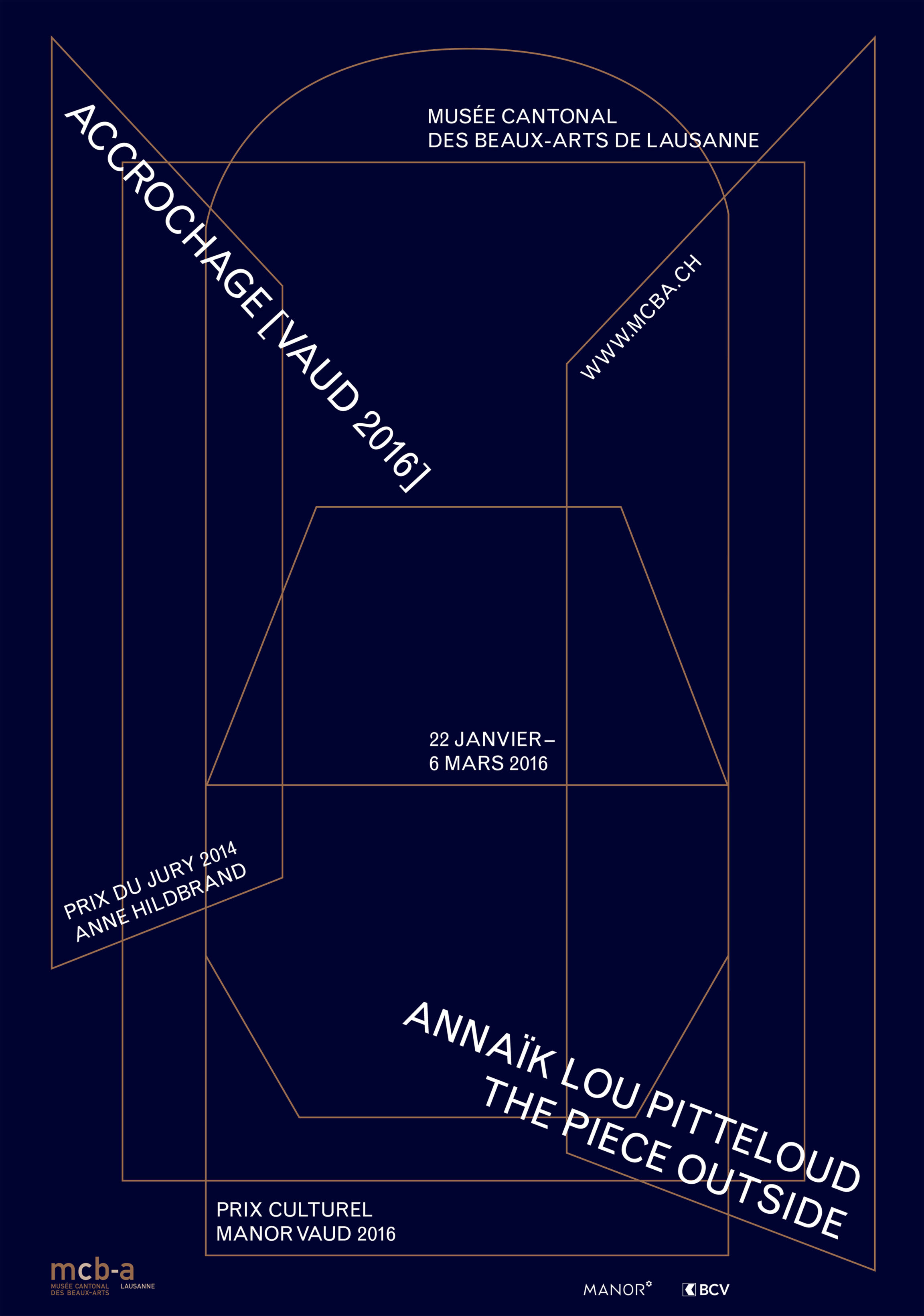 Accrochage [Vaud 2016] &<br> Anne Hildbrand, Prix du Jury 2014<br>Prix culturel Manor Vaud 2016