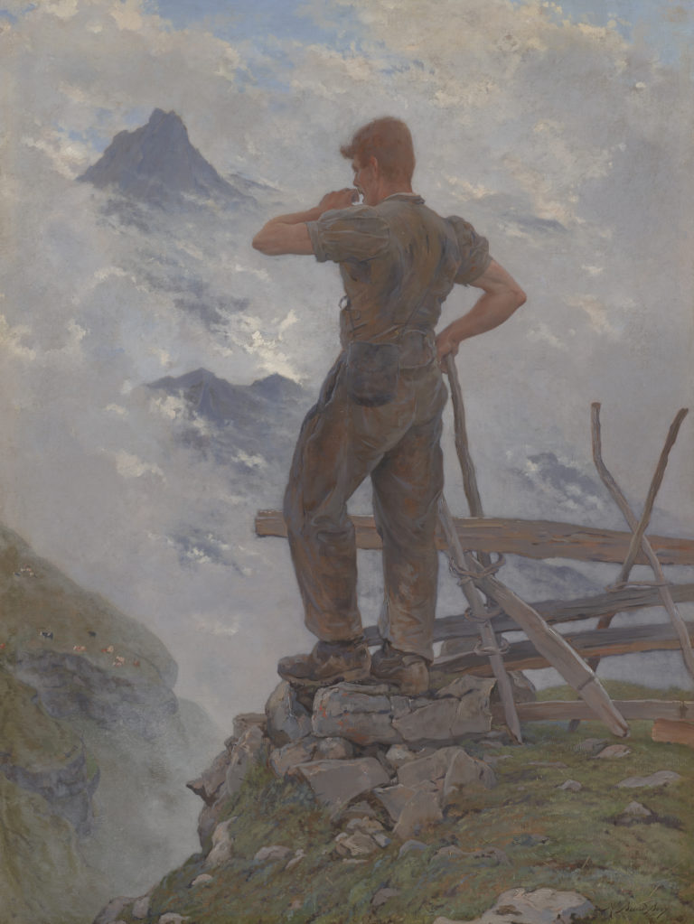 Auguste Baud-Bovy , Lioba ! Berger de l'Oberland bernois rappelant son troupeau, 1886