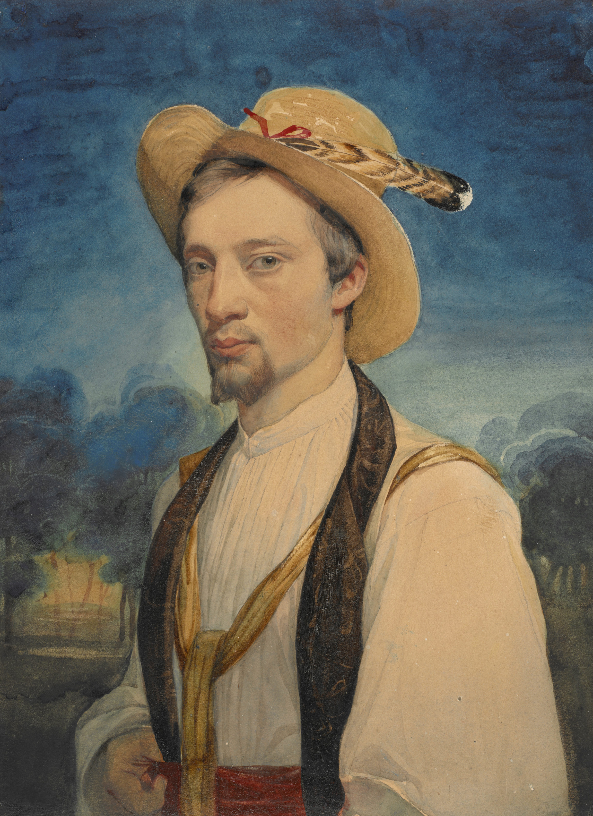 Charles Gleyre, Autoportrait, entre 1830 et 1834