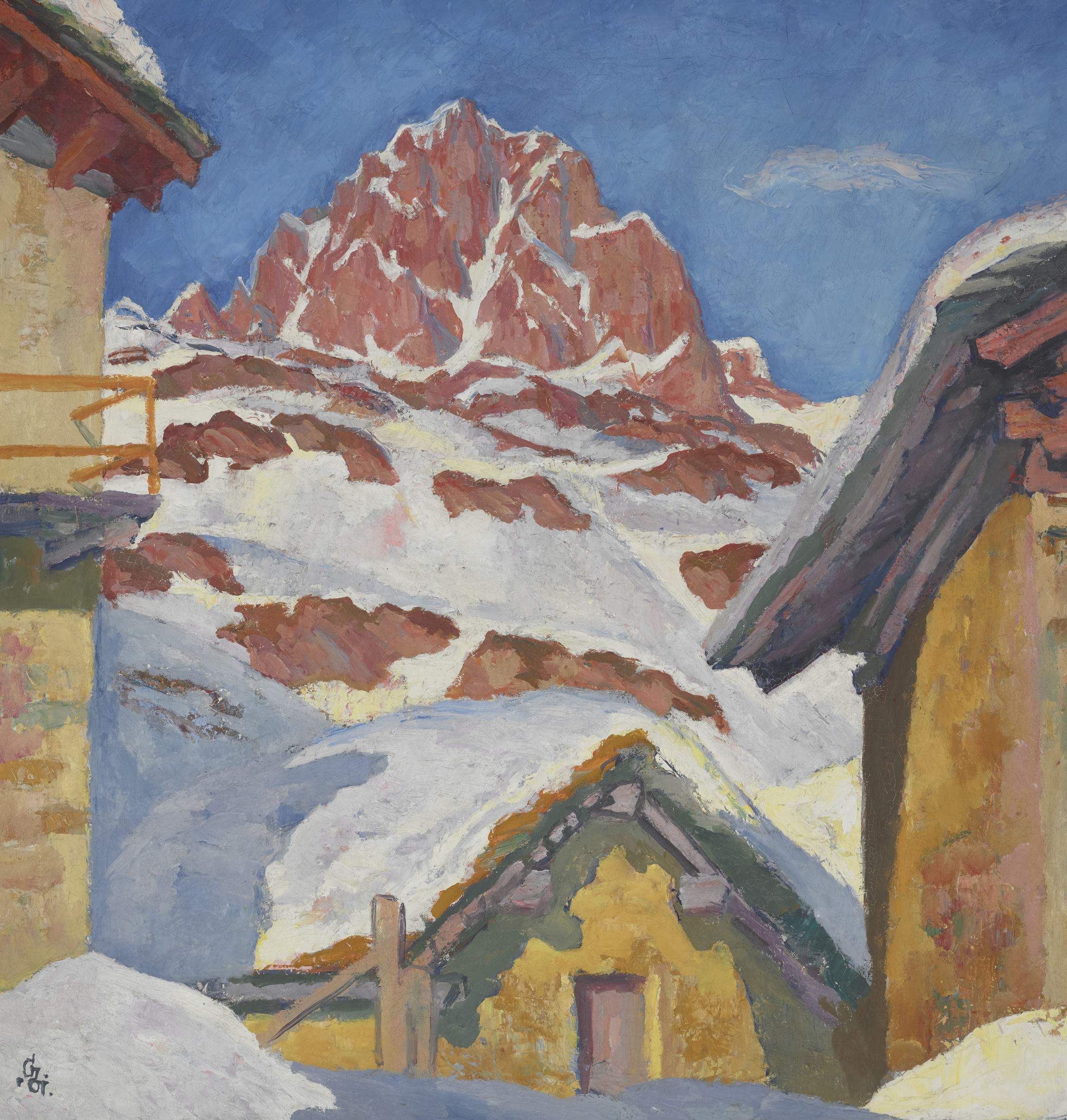 Giovanni Giacometti, Maloja en hiver or Piz Lagrev (Maloja in Winter or Piz Lagrev), 1929