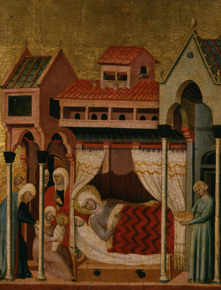 Francesco da Rimini , Naissance de la Vierge (The Birth of the Virgin), c. 1320–30