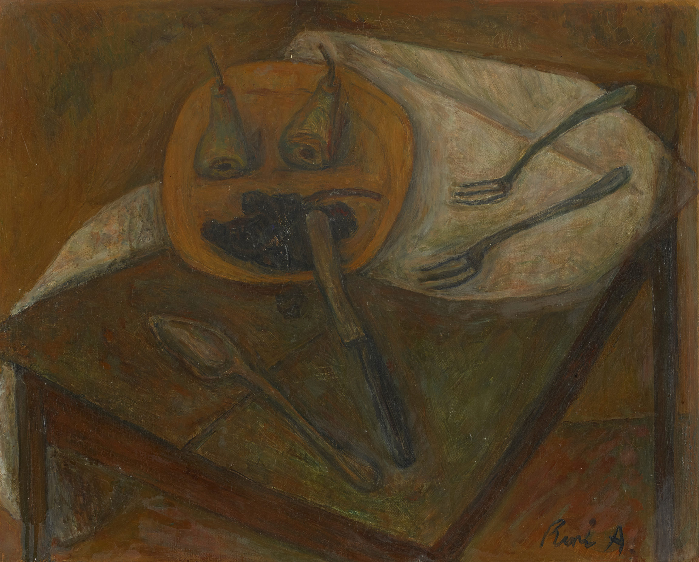 René Auberjonois , Nature morte aux fourchettes, 1953