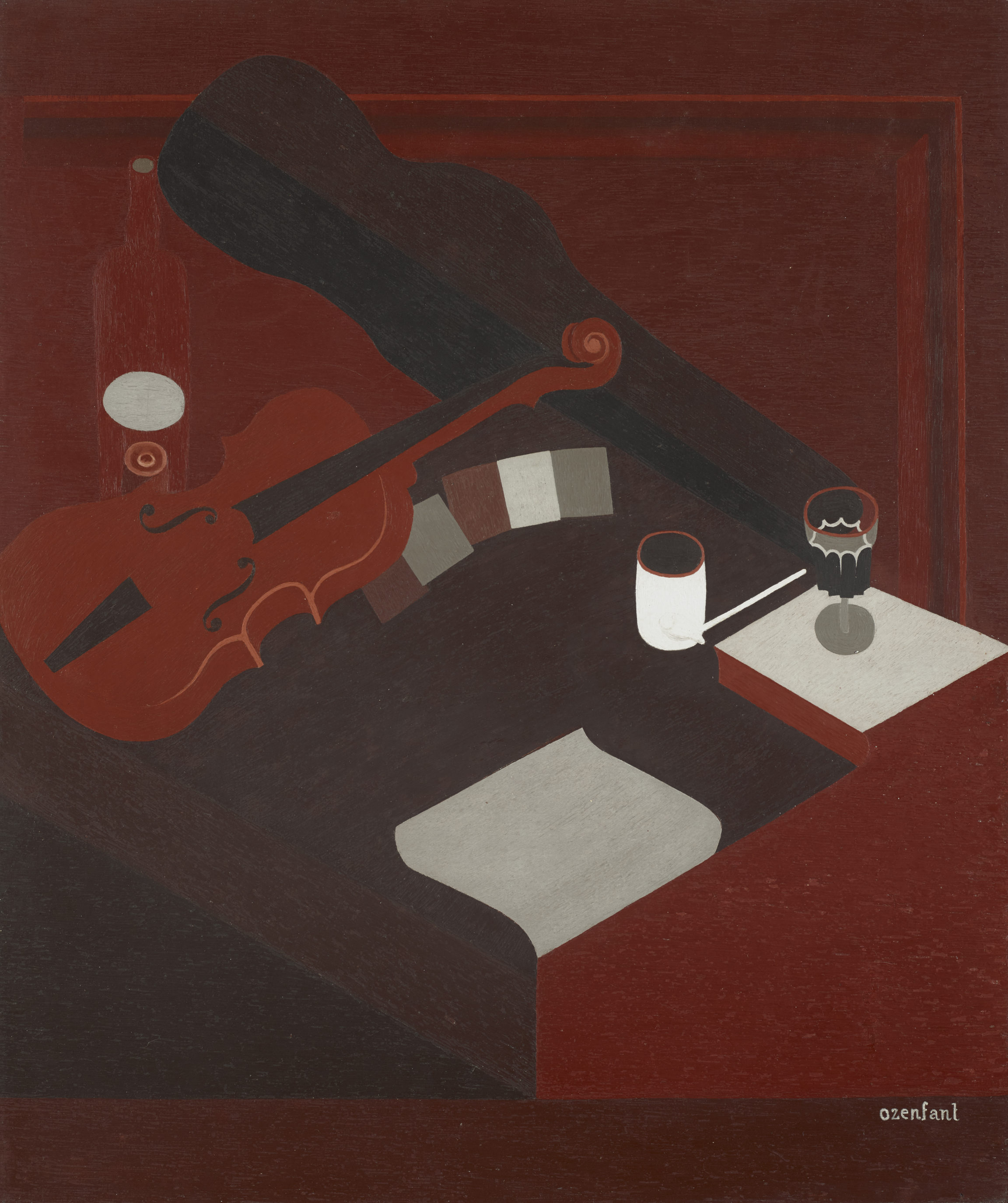 Amédée Ozenfant, Le violon rouge (The Red Violin), 1919 - 1929