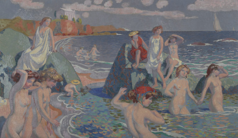 Maurice Denis, Baigneuses ou Plage au petit temple, 1906