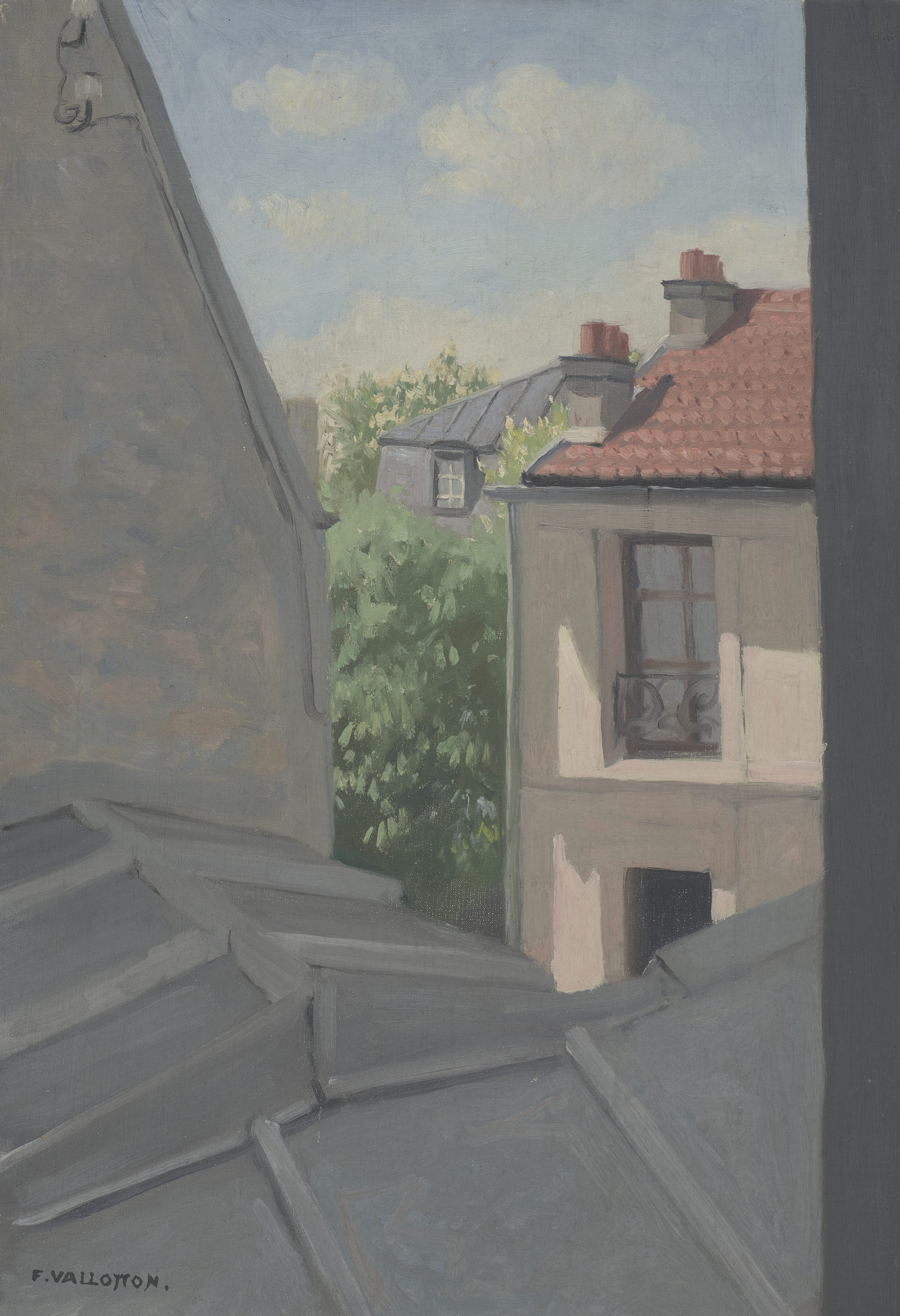 Félix Vallotton, Les toits, rue Mérimée (Rooftops, rue Mérimée), vers 1903