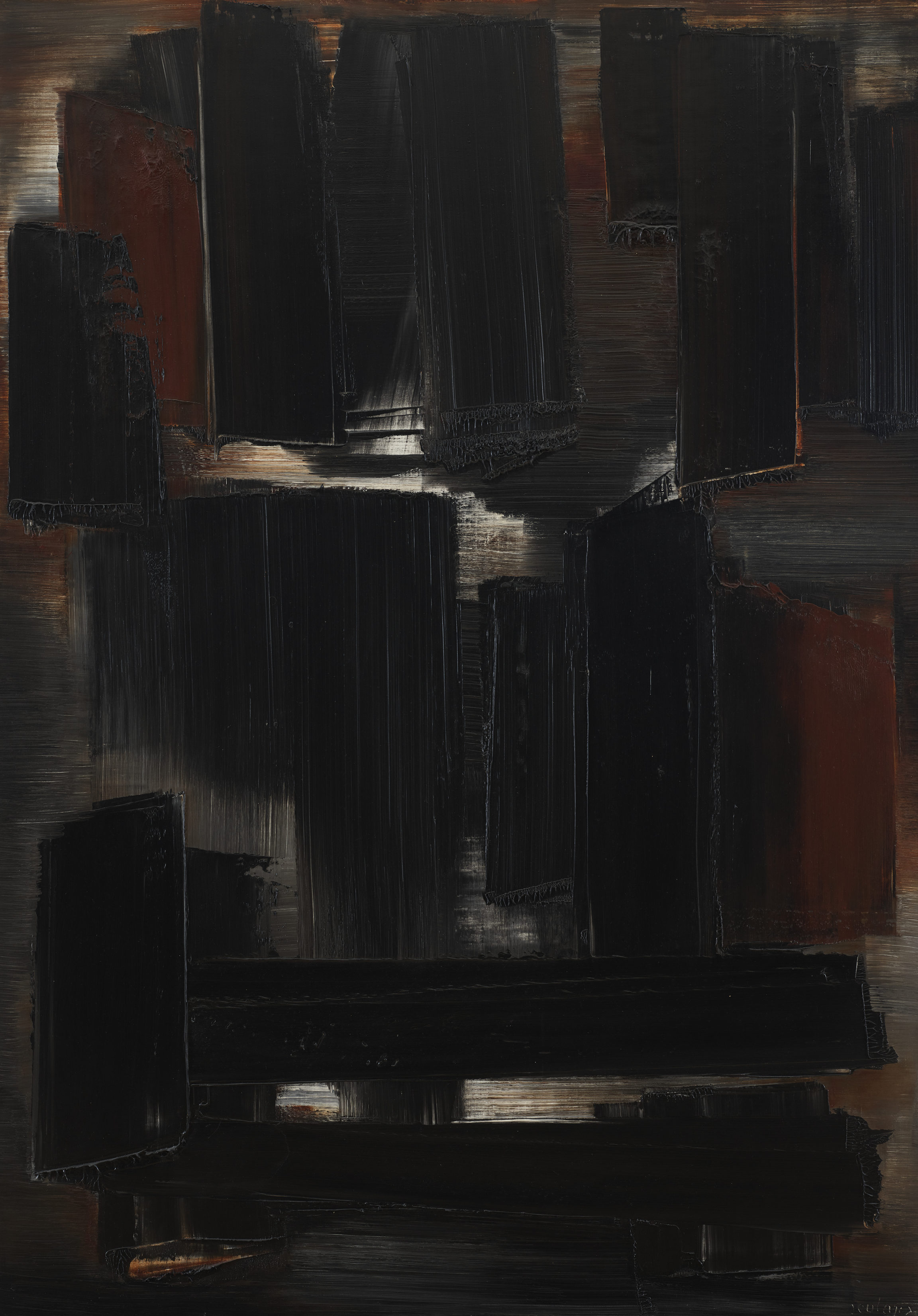 Pierre Soulages, Peinture (Painting), 1956