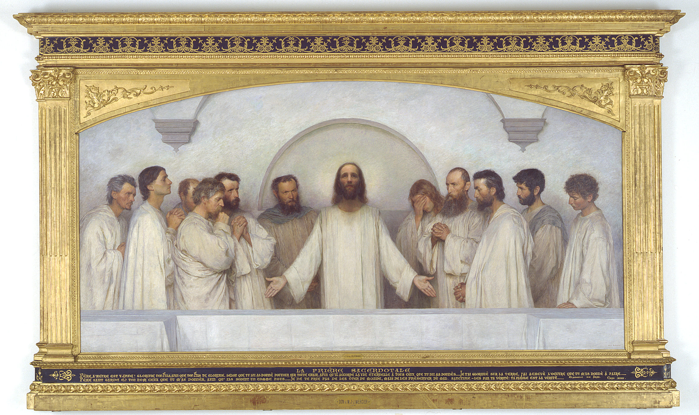 Eugène Burnand, La prière sacerdotale (The Sacerdotal Prayer), 1900-1918