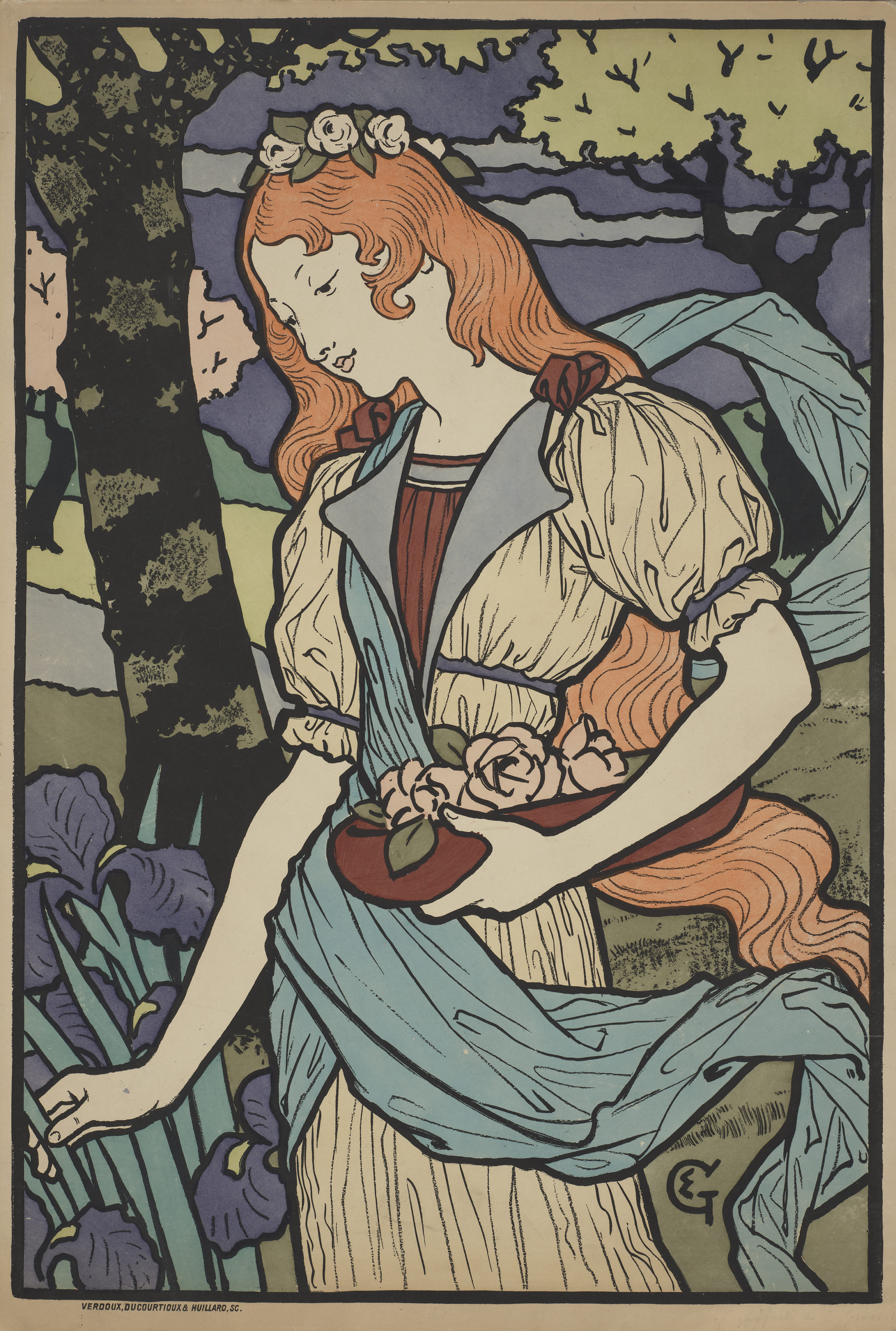 Eugène Grasset, Affiche pour une exposition d’art décoratif français à la Grafton Gallery de Londres (Poster for an Exhibition of French Decorative Art at the Grafton Gallery, London), 1893