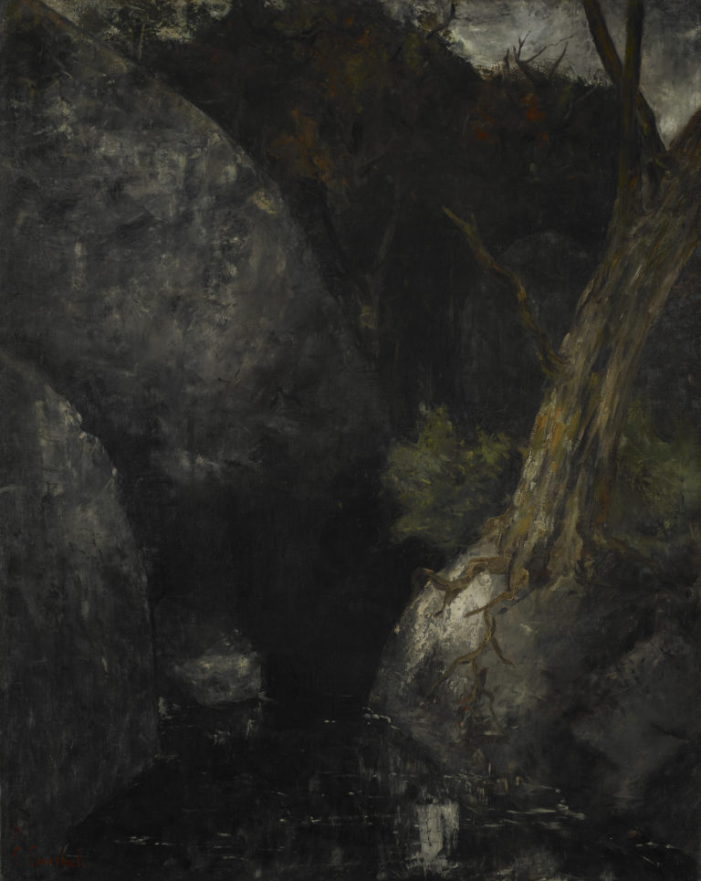 Gustave Courbet, Le vieil arbre dans la gorge, 1871