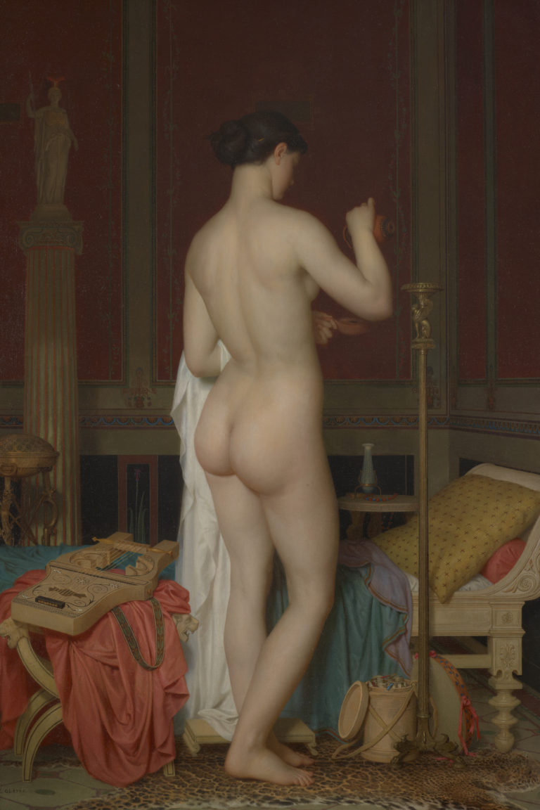 Charles Gleyre, Le coucher de Sapho (Jeune fille dans un intérieur pompéien), 1867