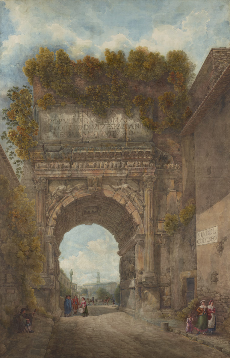 Louis Ducros, L’arc de Titus, entre 1782 et 1787