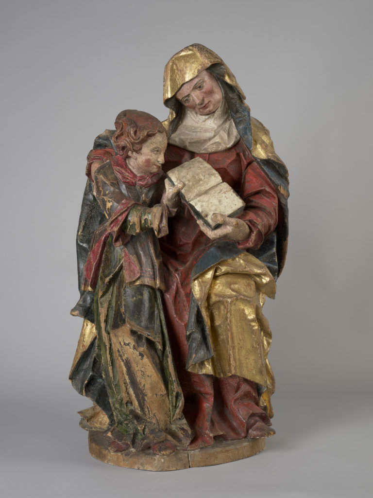 Inconnu [Suisse occidentale], Sainte Anne enseignant la Vierge, vers 1550-1580