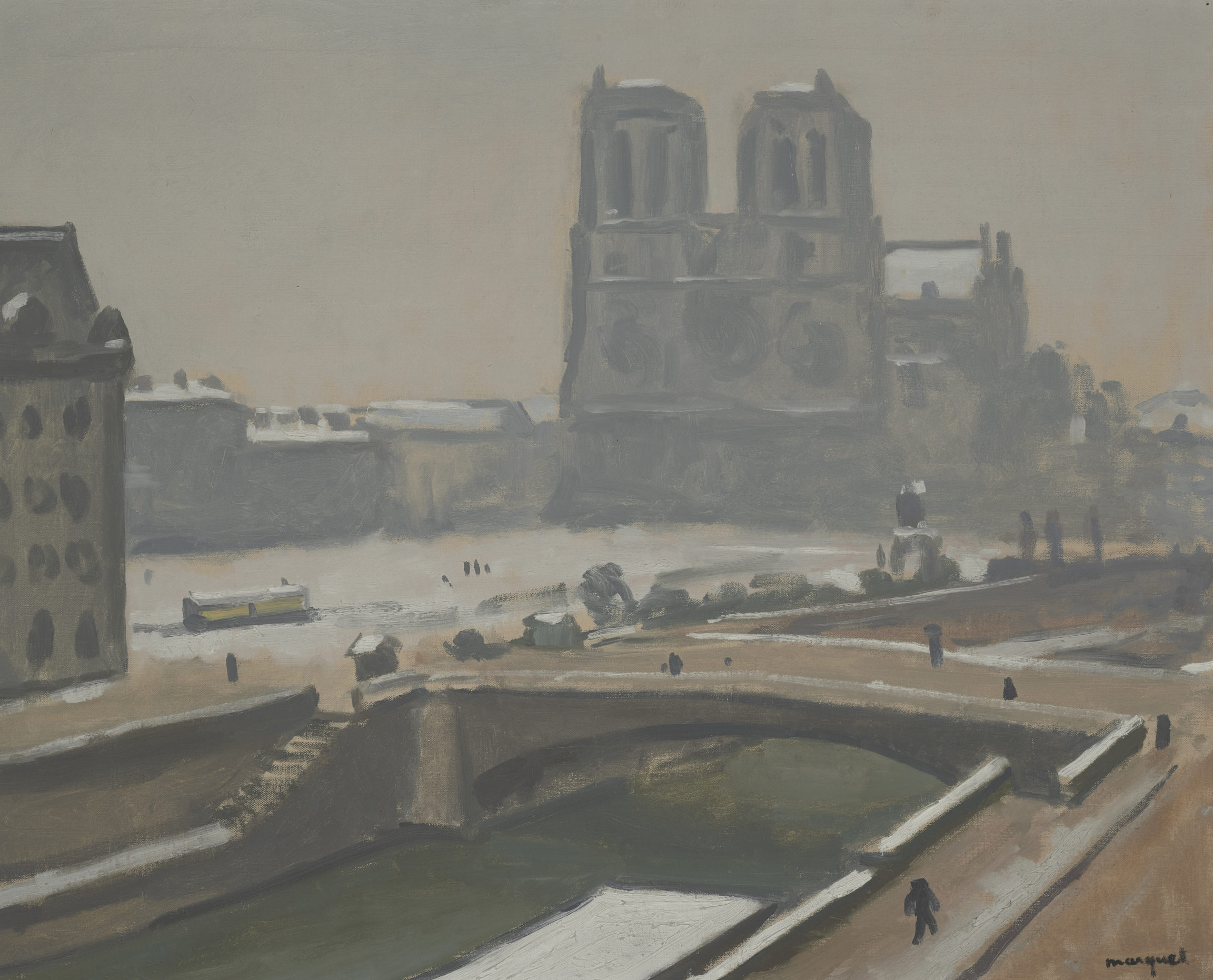 Albert Marquet, Notre-Dame, temps de neige, vers 1914