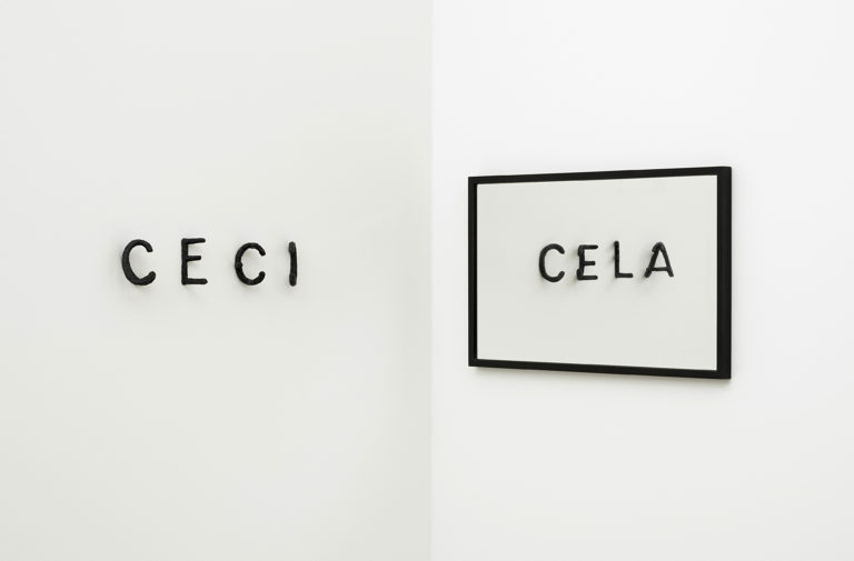 Markus Raetz, CECI – CELA (THIS – THAT), 1992-1993