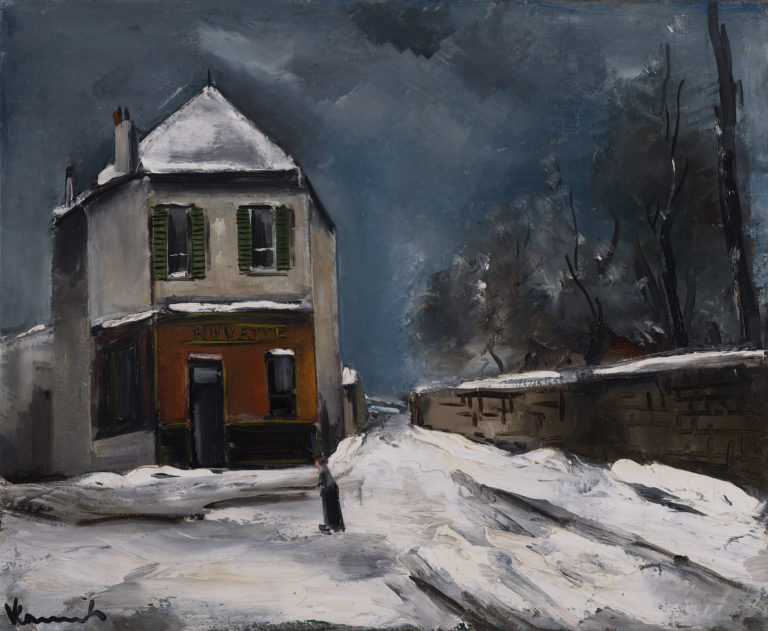 Maurice de Vlaminck , La Neige à Auvers, vers 1924