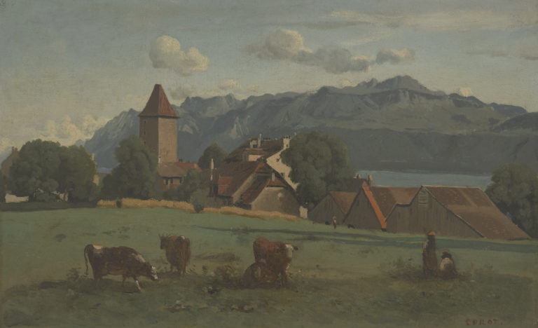 Jean-Baptiste Camille Corot, Ouchy, près de Lausanne (Ouchy, near Lausanne, July 1842