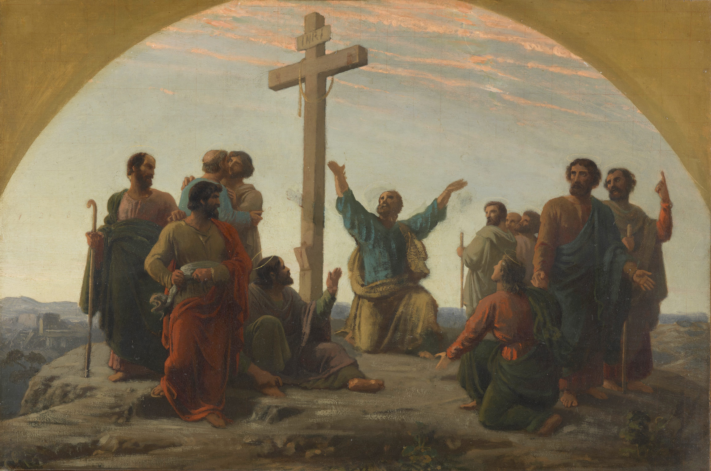 Charles Gleyre, Esquisse pour “La séparation des apôtres” (Sketch for the Separation of the Apostles), 1844-1845