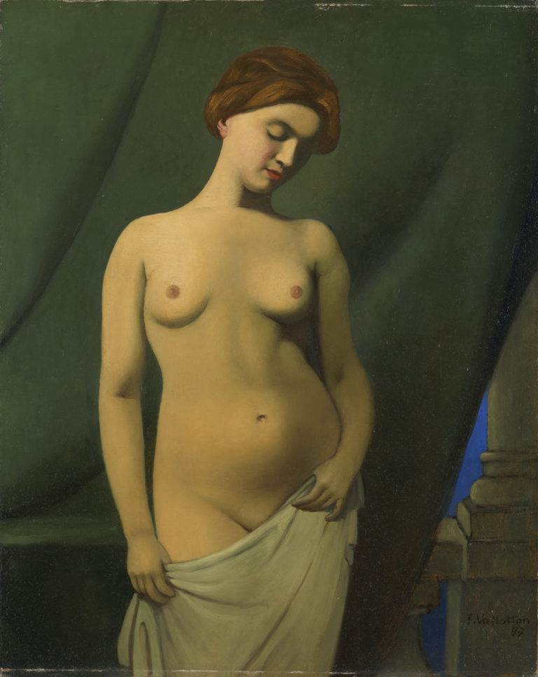 Félix Vallotton, Femme nue, rideau vert (Nude Woman, Green Curtain), 1897