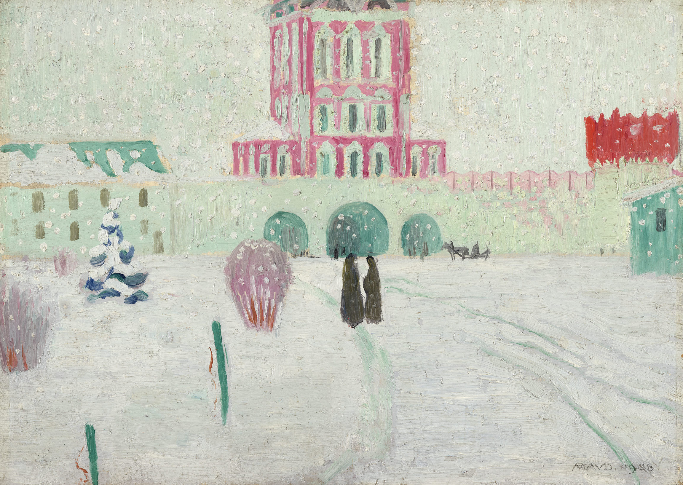 Maurice Denis, Moscou (Couvent Novodievitchi, la tour rose), 1909