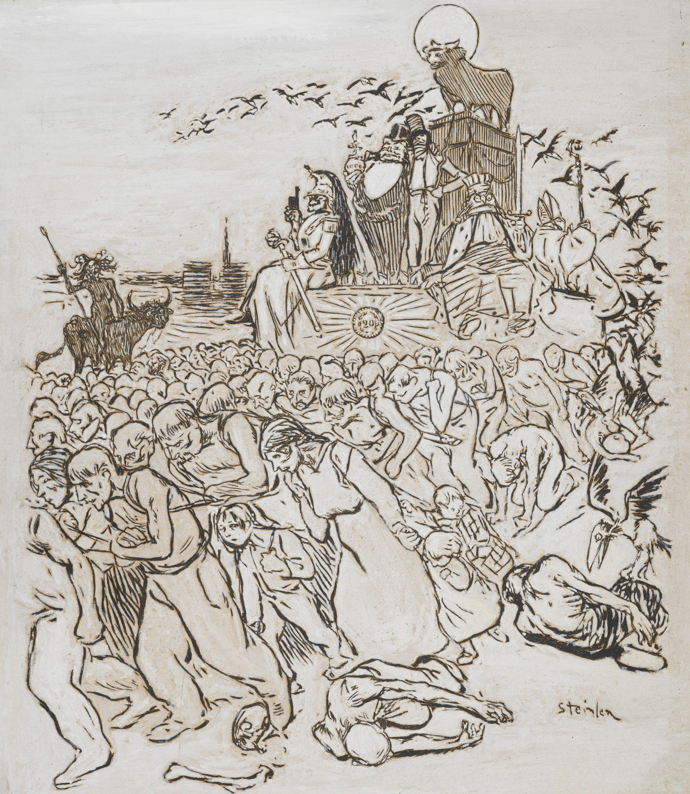 Théophile-Alexandre Steinlen, Le Veau d’or (The Golden Calf), 1896