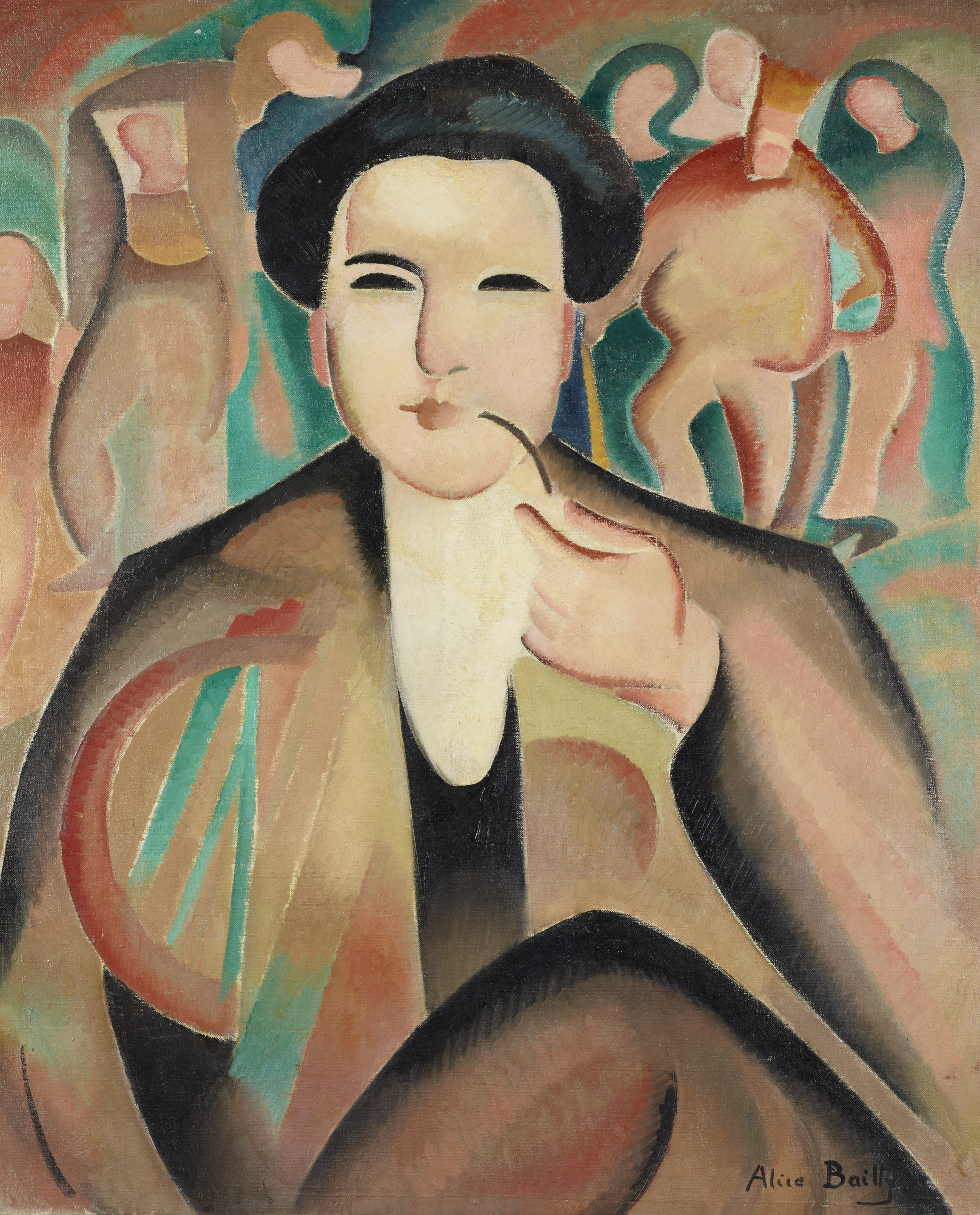 Alice Bailly, Portrait d’Arthur Honegger au « Roi David », 1921-1922