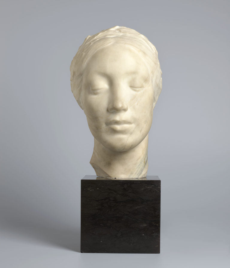 Albert Bartholomé , Florence Bartholomé, les yeux clos (Florence Bartholomé, eyes closed), 1919