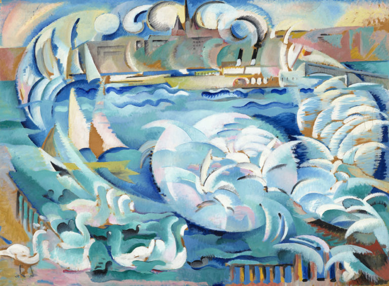 Alice Bailly, Rade de Genève ou Vol de mouettes (Geneva Harbour or Flight of Gulls), 1915