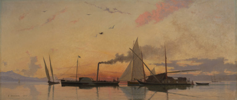 François Bocion, Le remorqueur (The Tug), 1867