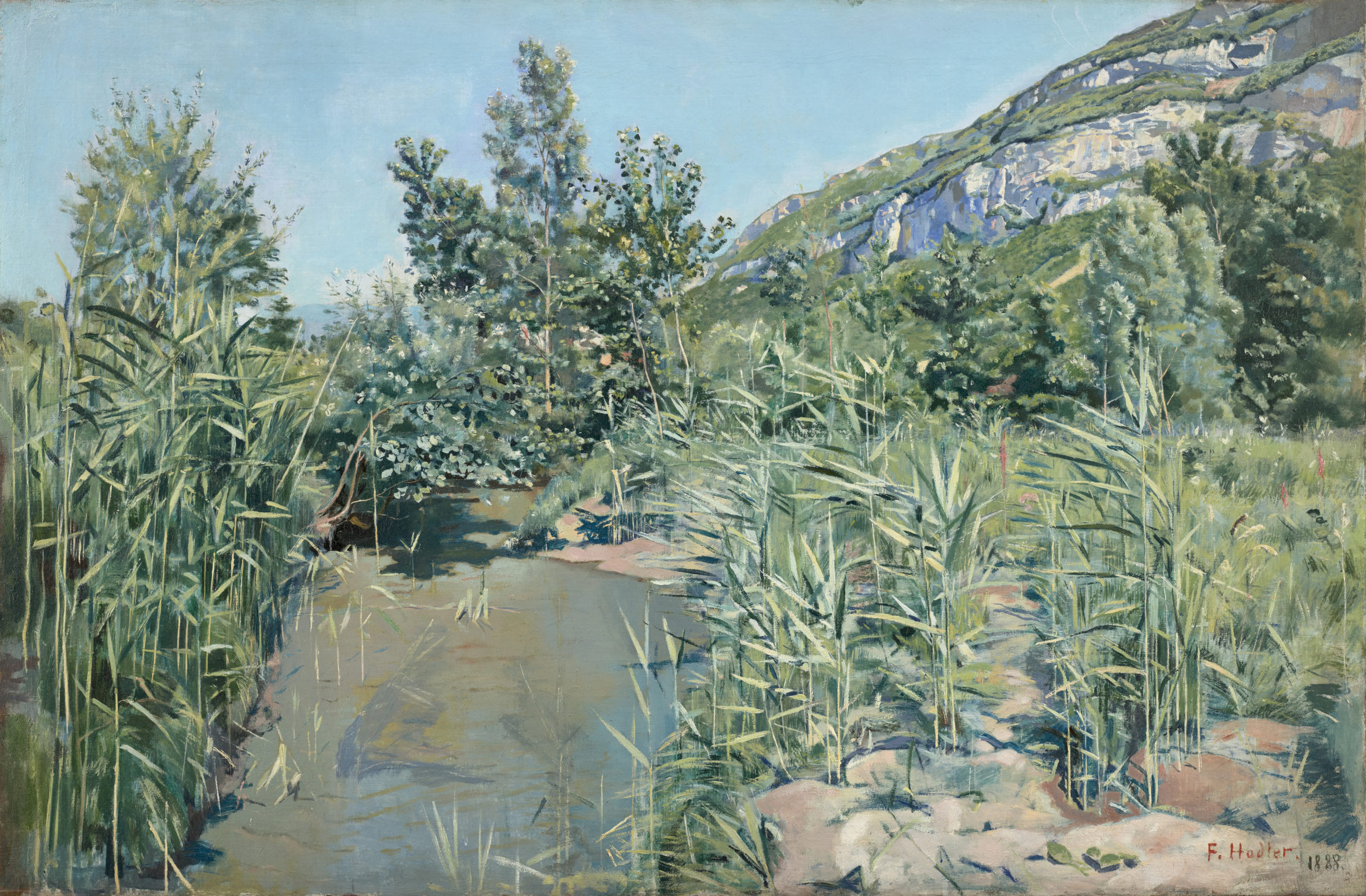 Ferdinand Hodler, Au pied du Salève (At the foot of the Salève), 1888