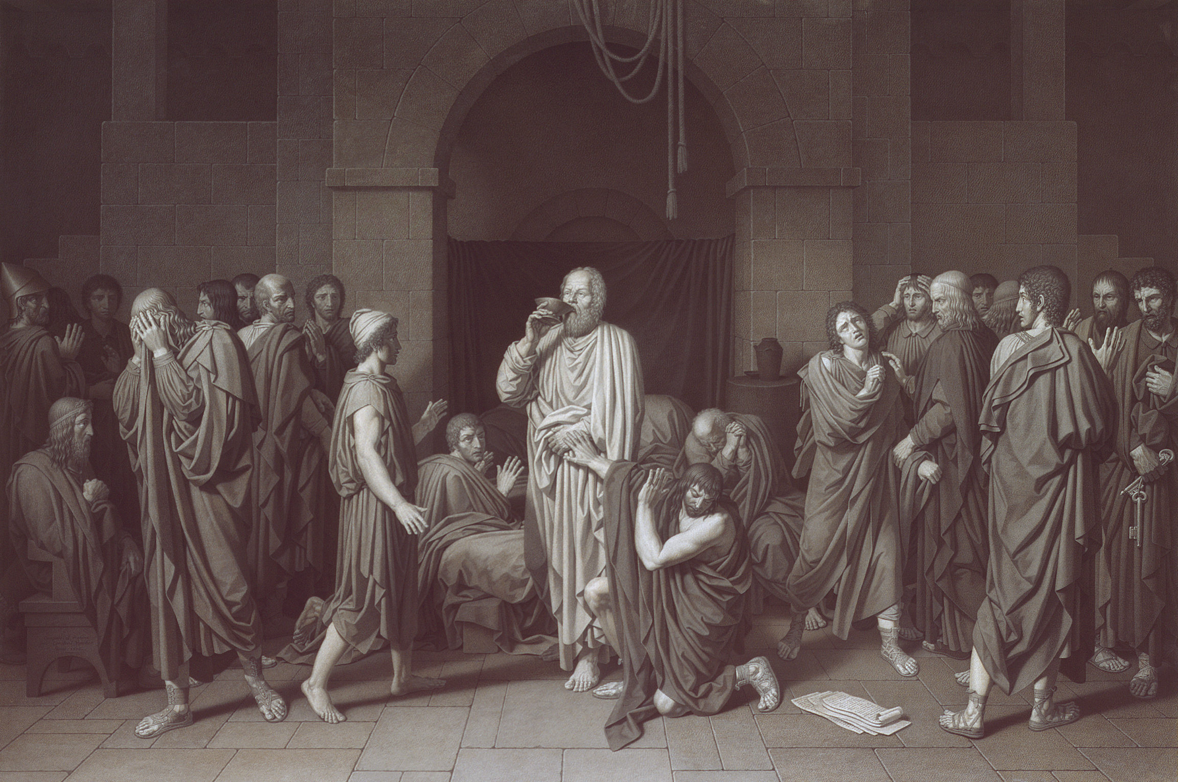 Gabriel-Constant Vaucher, La Mort de Socrate (The Death of Socrates), c. 1798 - 1799