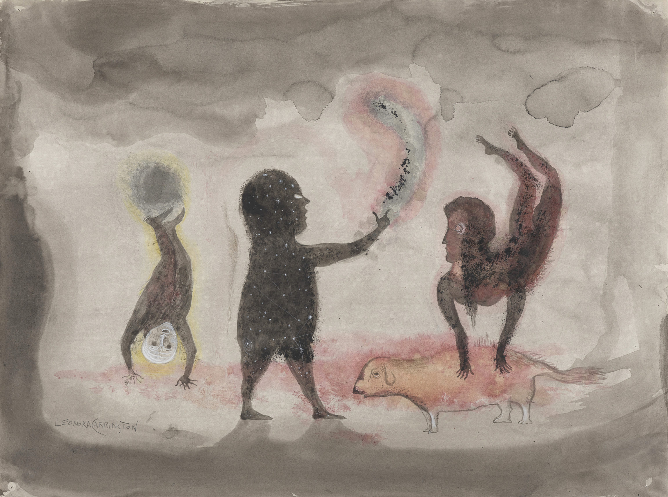 Leonora Carrington, Acrobats, 1981