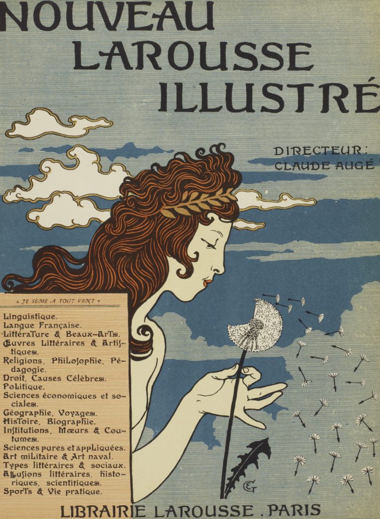 Eugène Grasset, Frontispice pour le Nouveau Larousse illustré, 1897